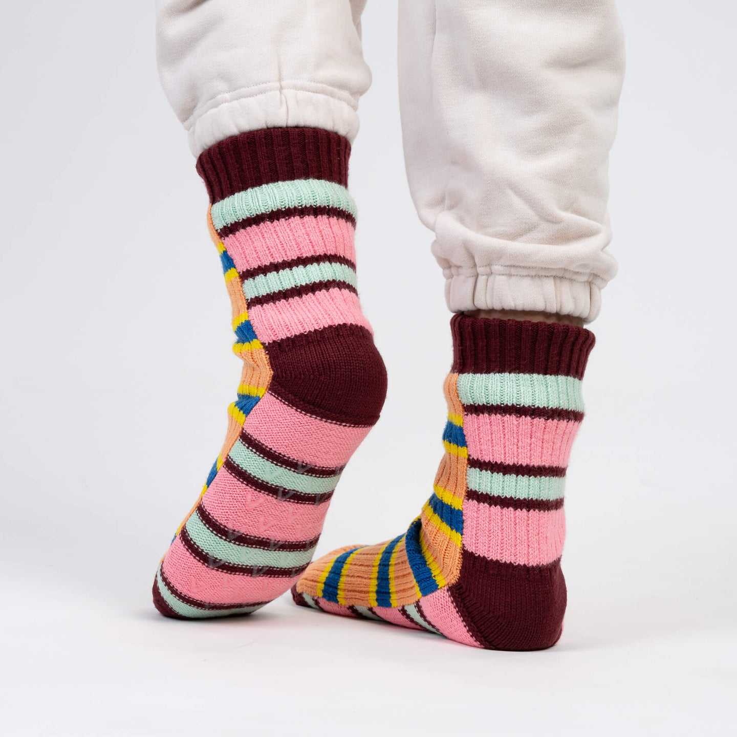 Zipper Stripe House Socks
