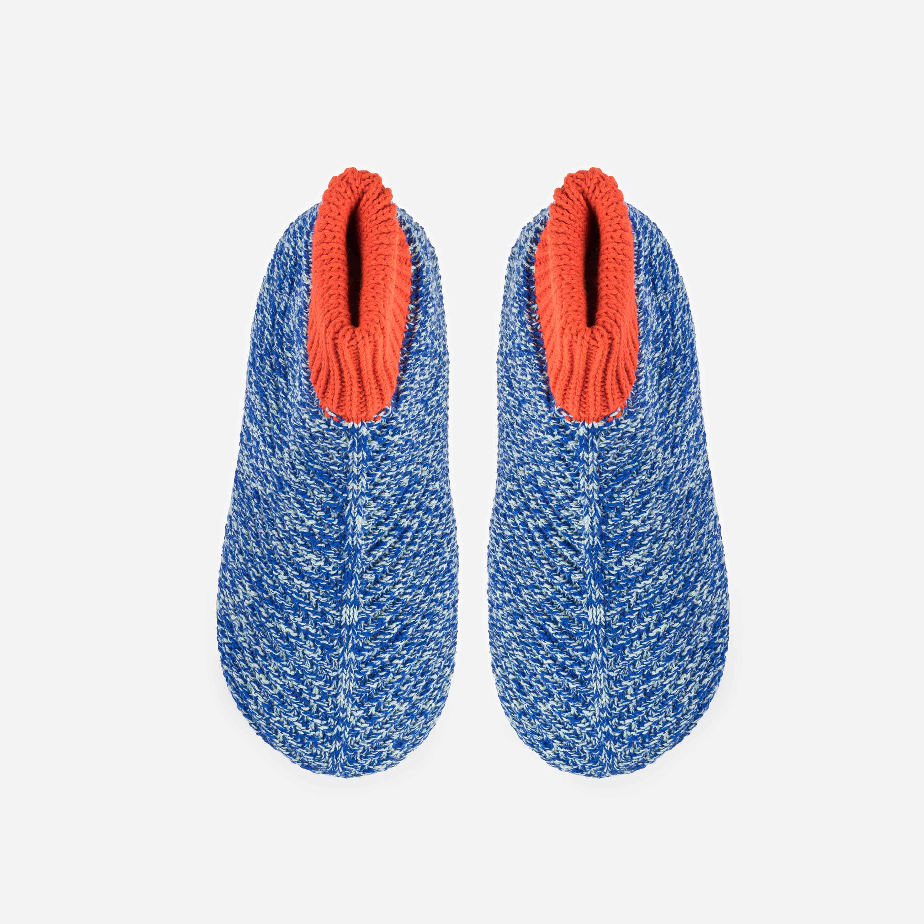 Chevron Knit Bootie Slippers-Sale Cozy Textured Plush Knitted Sock ...