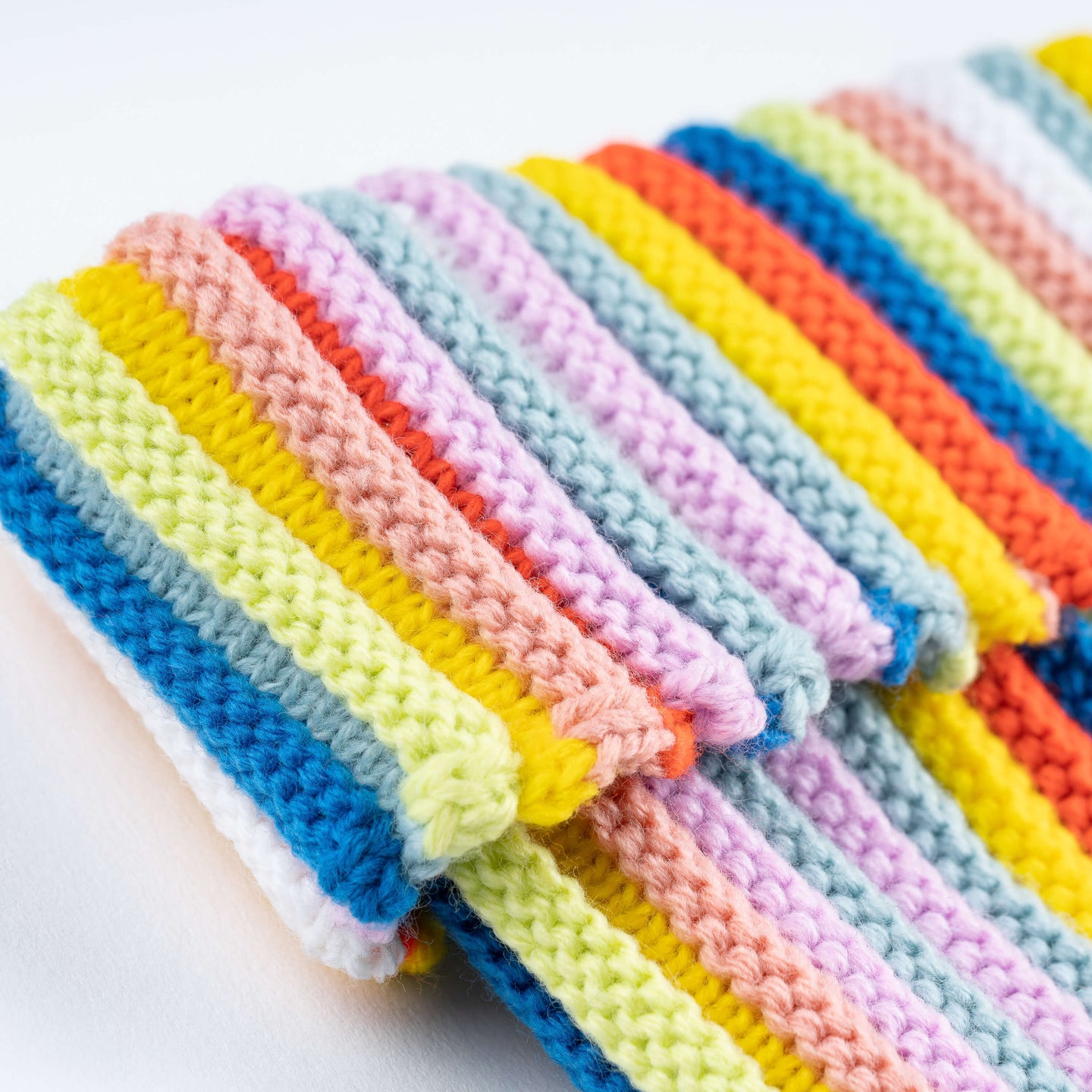 Circus Beanie Rib Knit Stretch Hat textured fun colorful detail