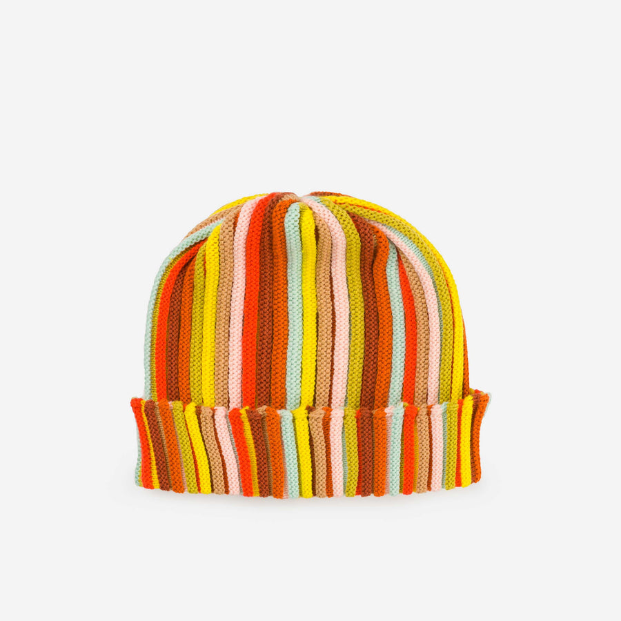 Desert | Circus Beanie Rib Knit Stretch Hat textured fun colorful hat