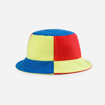Lime Cobalt | Colorblock Bucket Hat