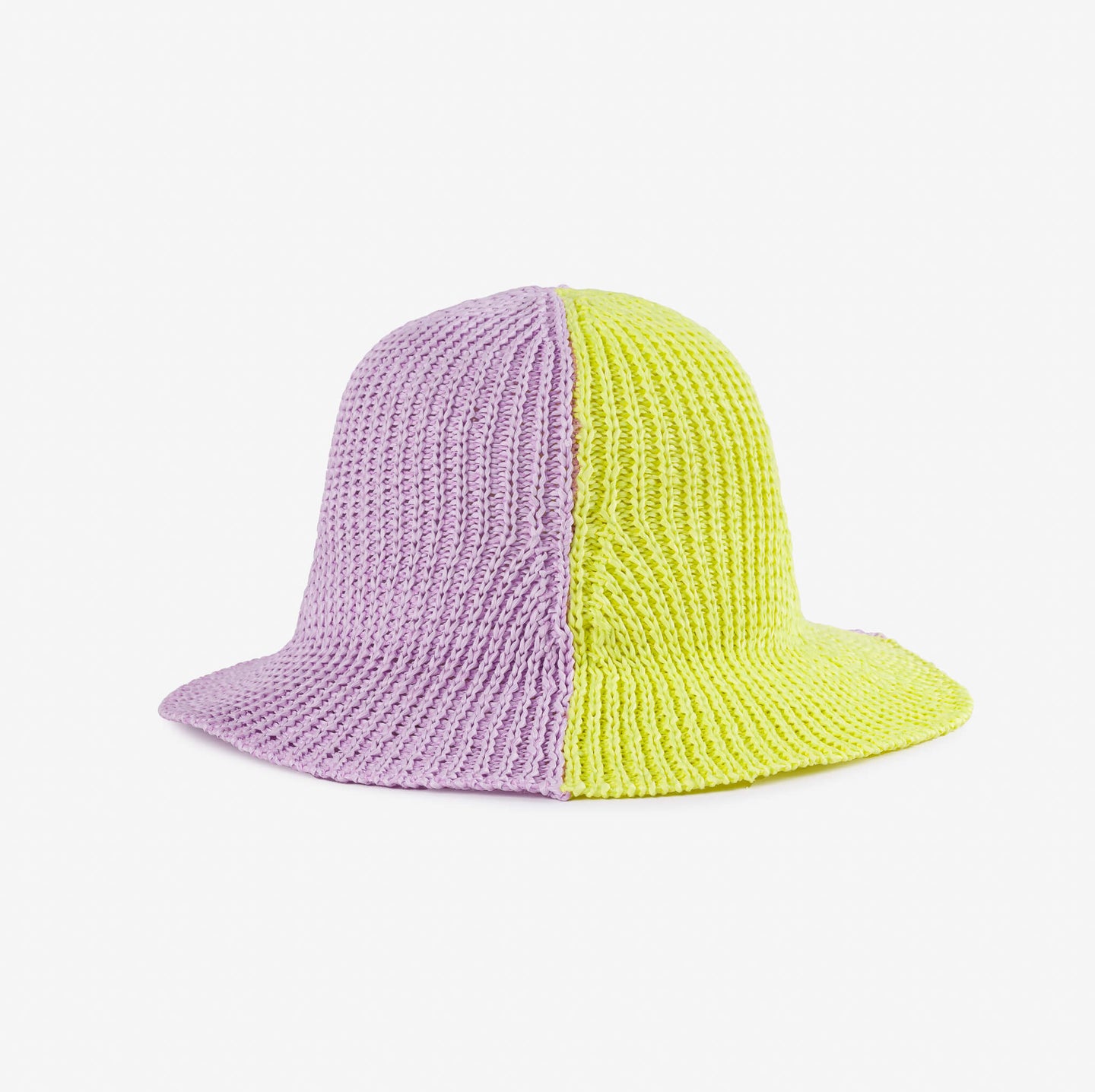 Colorblock Raffia Sun Hat 