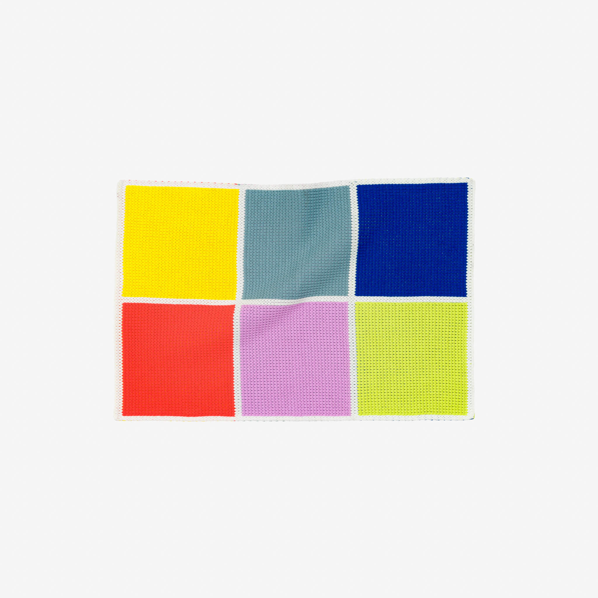 Colorblock Mini Rug Colorful Multipurpose Small Knit Area Rug - with ...