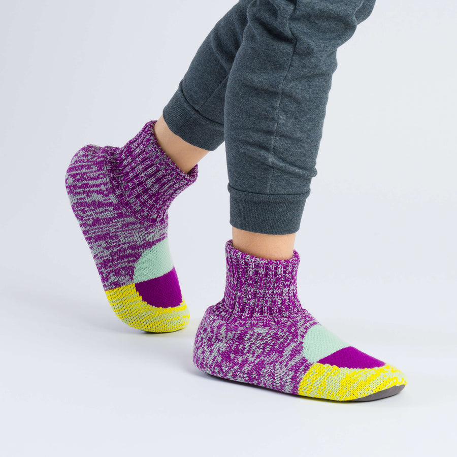 Jade Violet | Flip Dot Sock Slippers