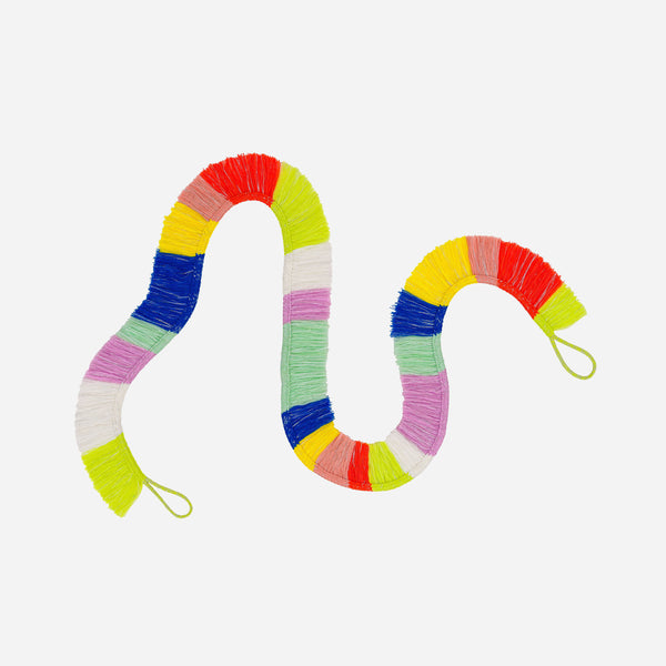 Rainbow | Fringe Garland Multicolor Deadstock Holiday Decor
