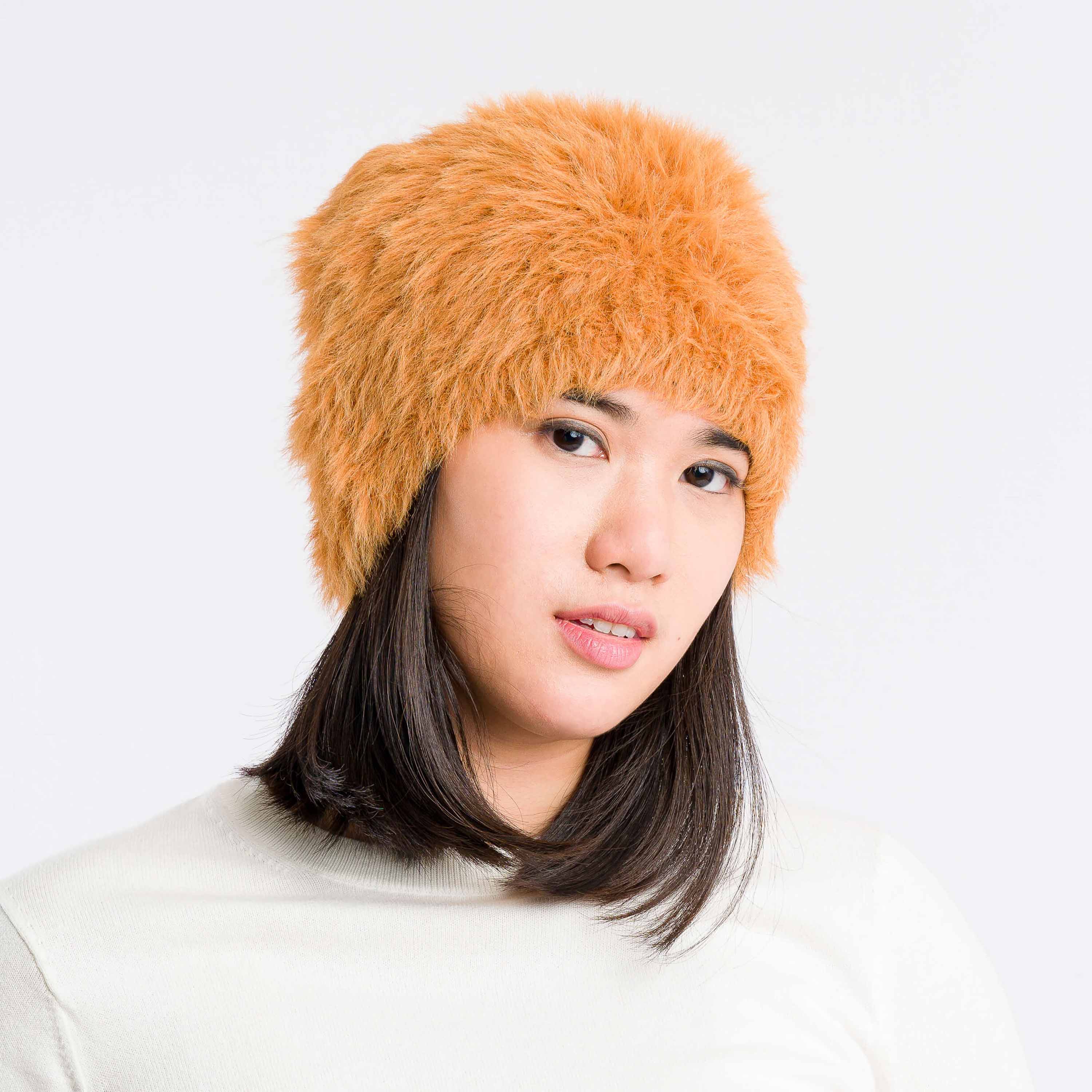 Verloop Fuzzy Knit Faux Fur Beanie Hat
