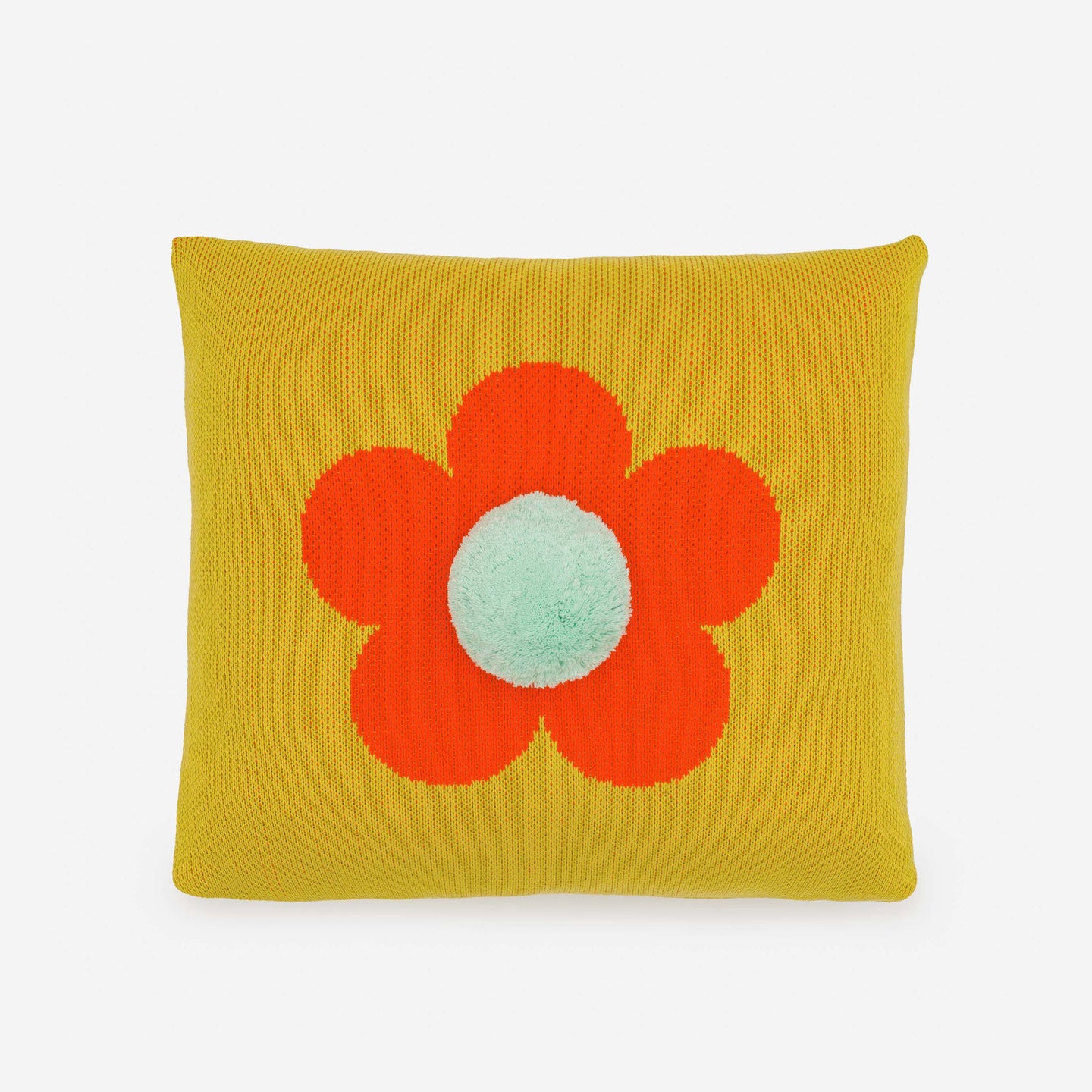 Flower Pom Pillow Daisy Cover