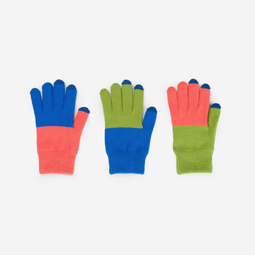 Cobalt Melon | Pair and Spare Gloves Set of 3 Mismatched Gift Winter Gloves