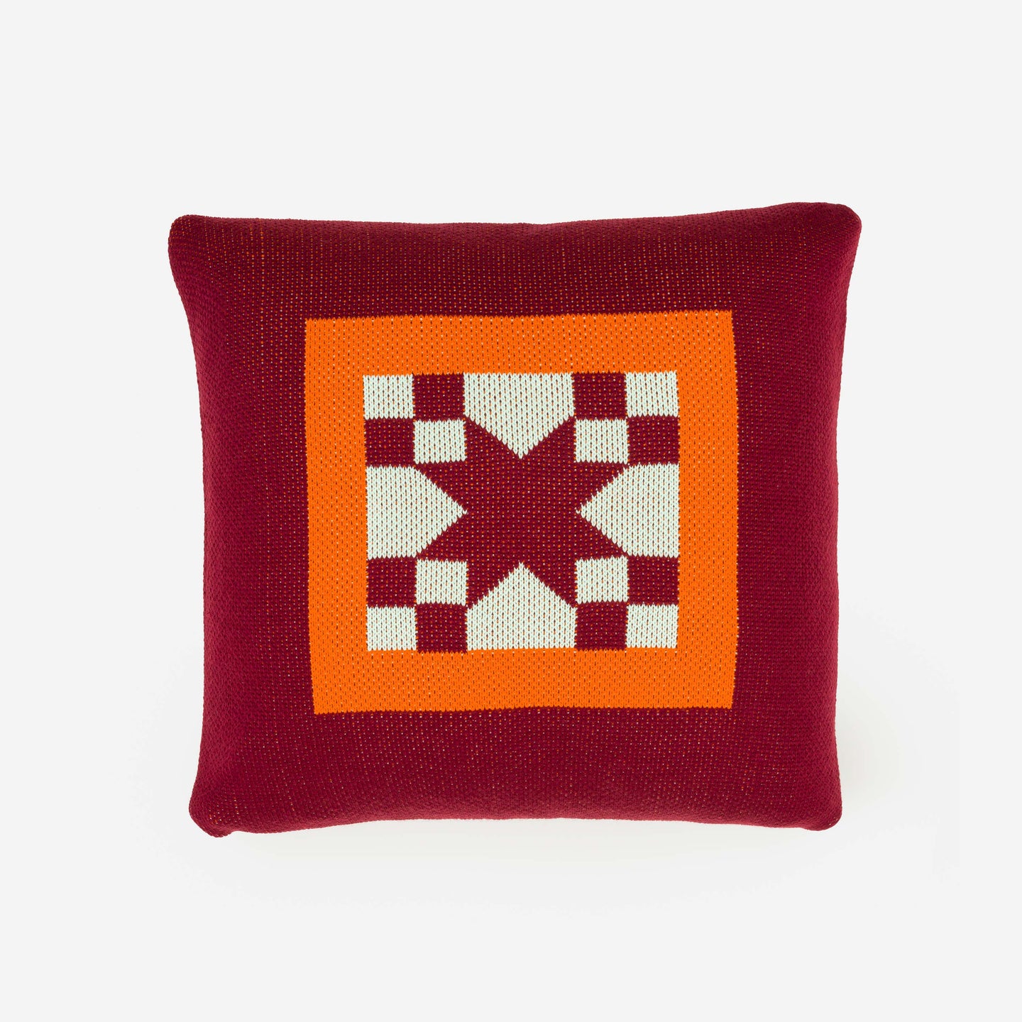 Quilt Block Pillow Case Knit