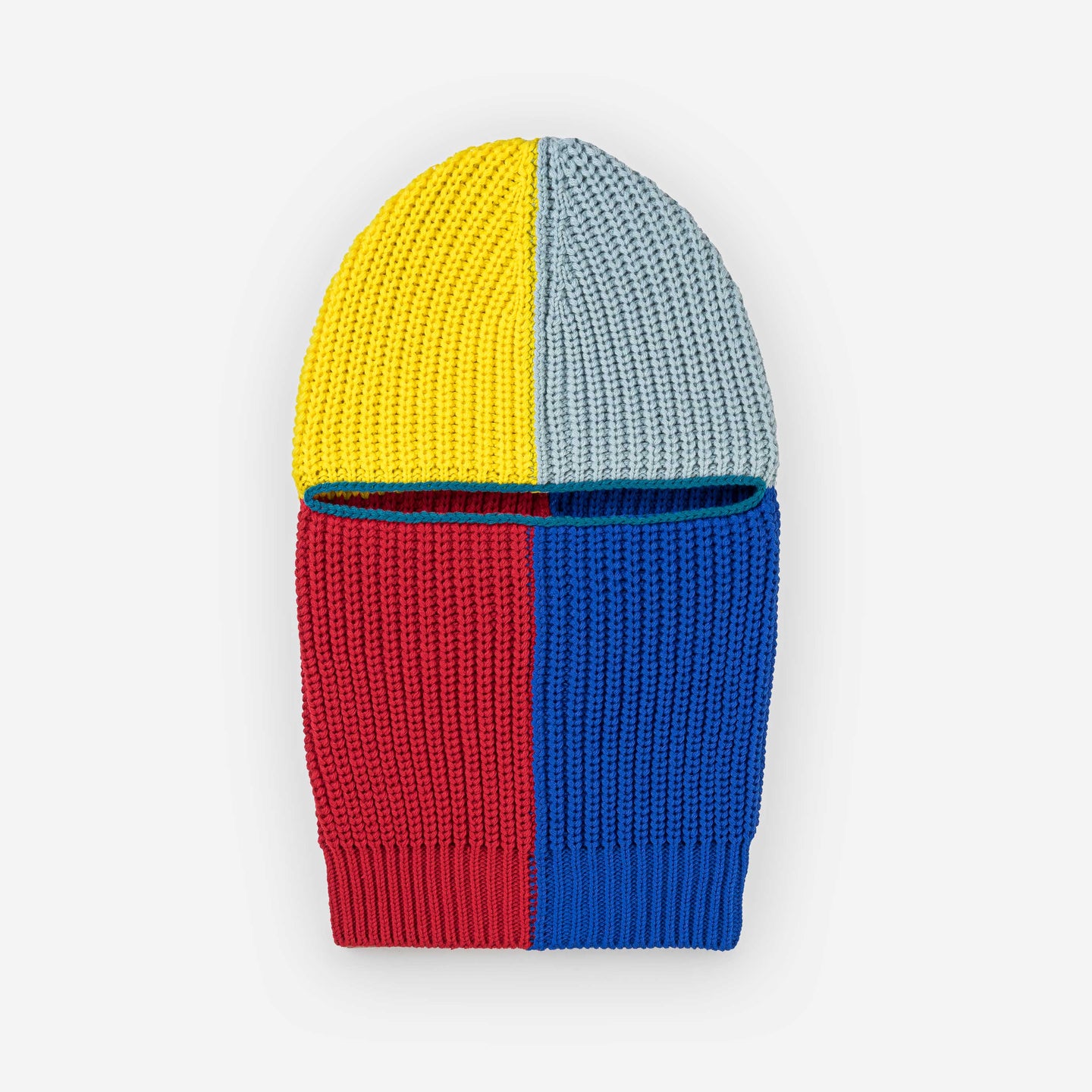 Quattro Colorblock Knit Ski Mask Balaclava
