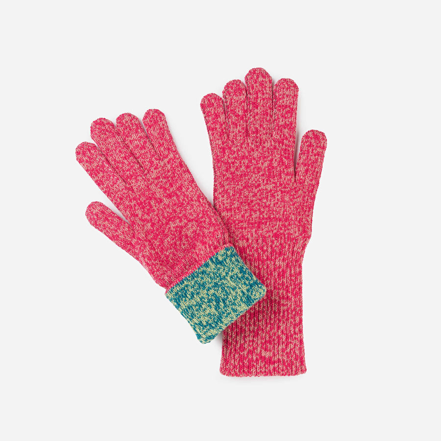 Ribbed Long Knit Gloves