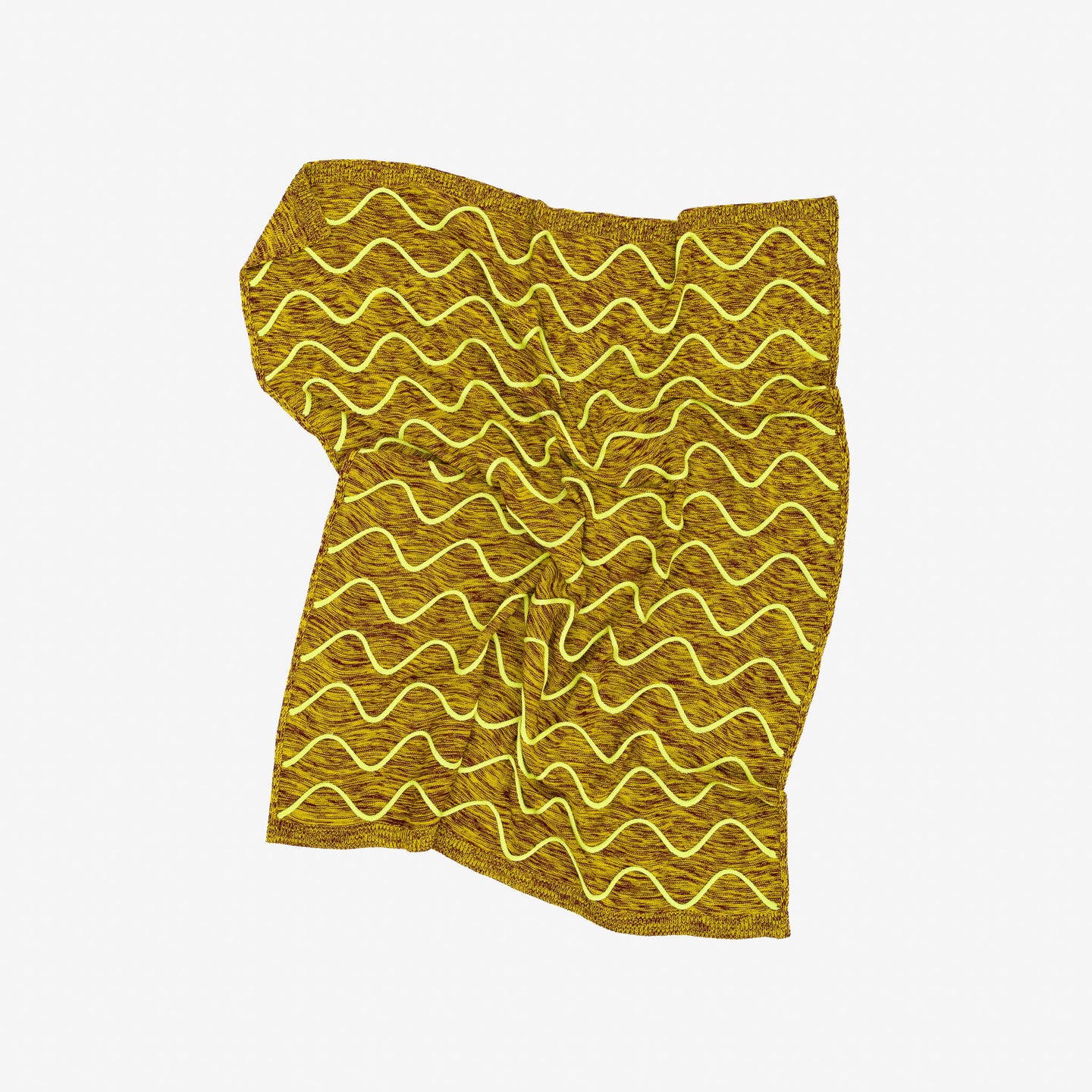 Squiggle Stripe Knit Throw Blanket