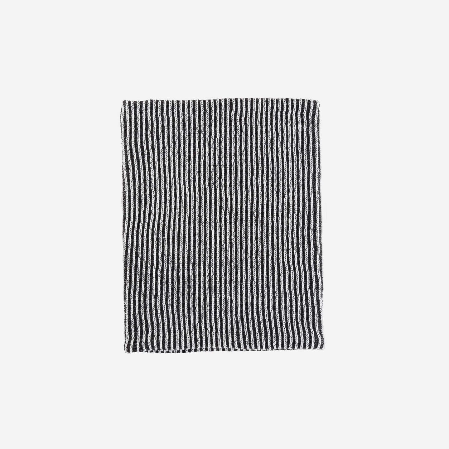 Simple Rib Knit Snood Unisex Mens Neckwarmer Stretchy Cozy Stripe Contrast