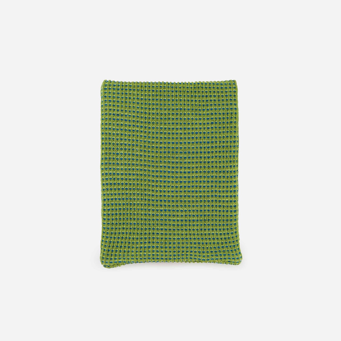 Grid Knitted Snood Knit Neckwarmer Stretch Turtleneck Green