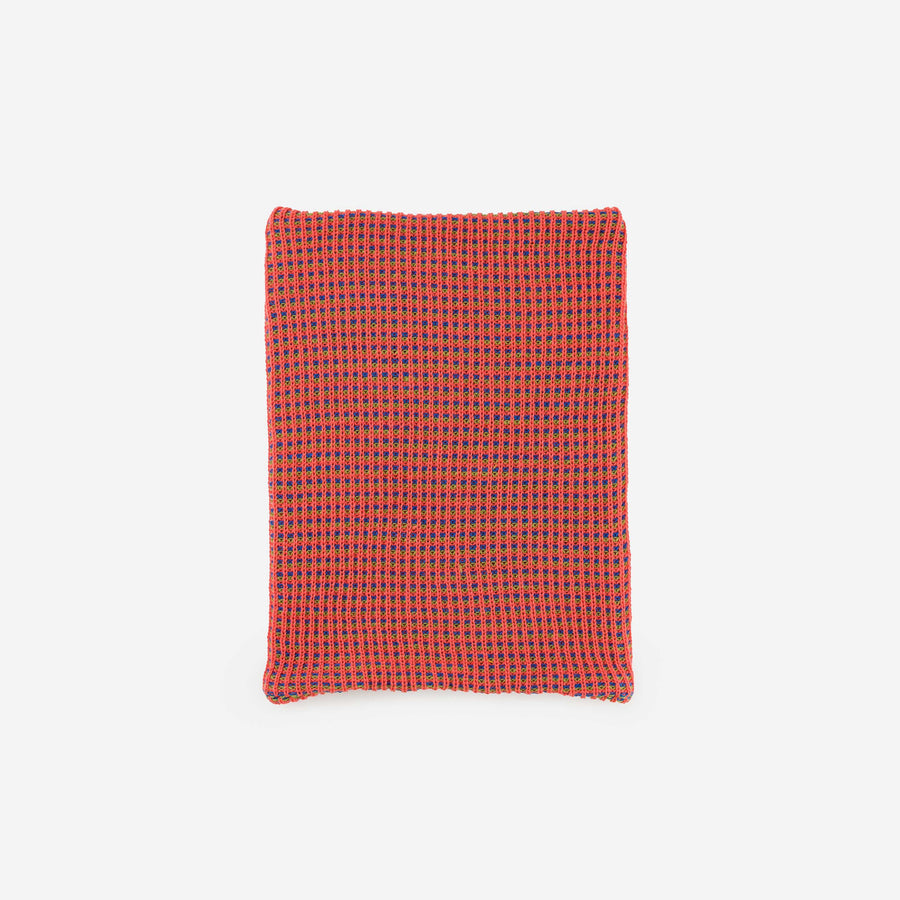 Coral | Grid Knitted Snood Knit Neckwarmer Stretch Turtleneck Unisex