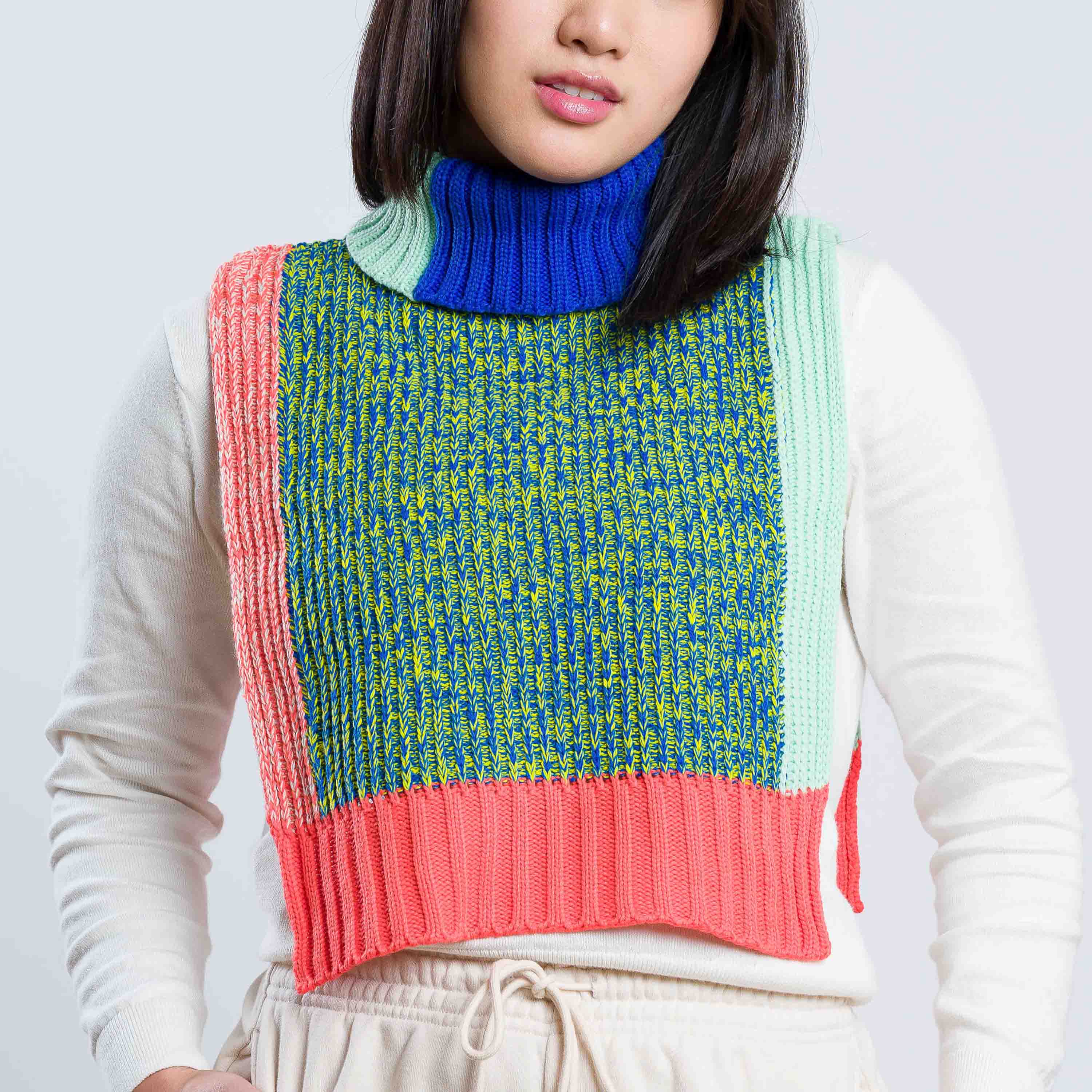 Colorblock Knit Static Swatch Knit Dickie Colorblock Tabard – VERLOOP | knits
