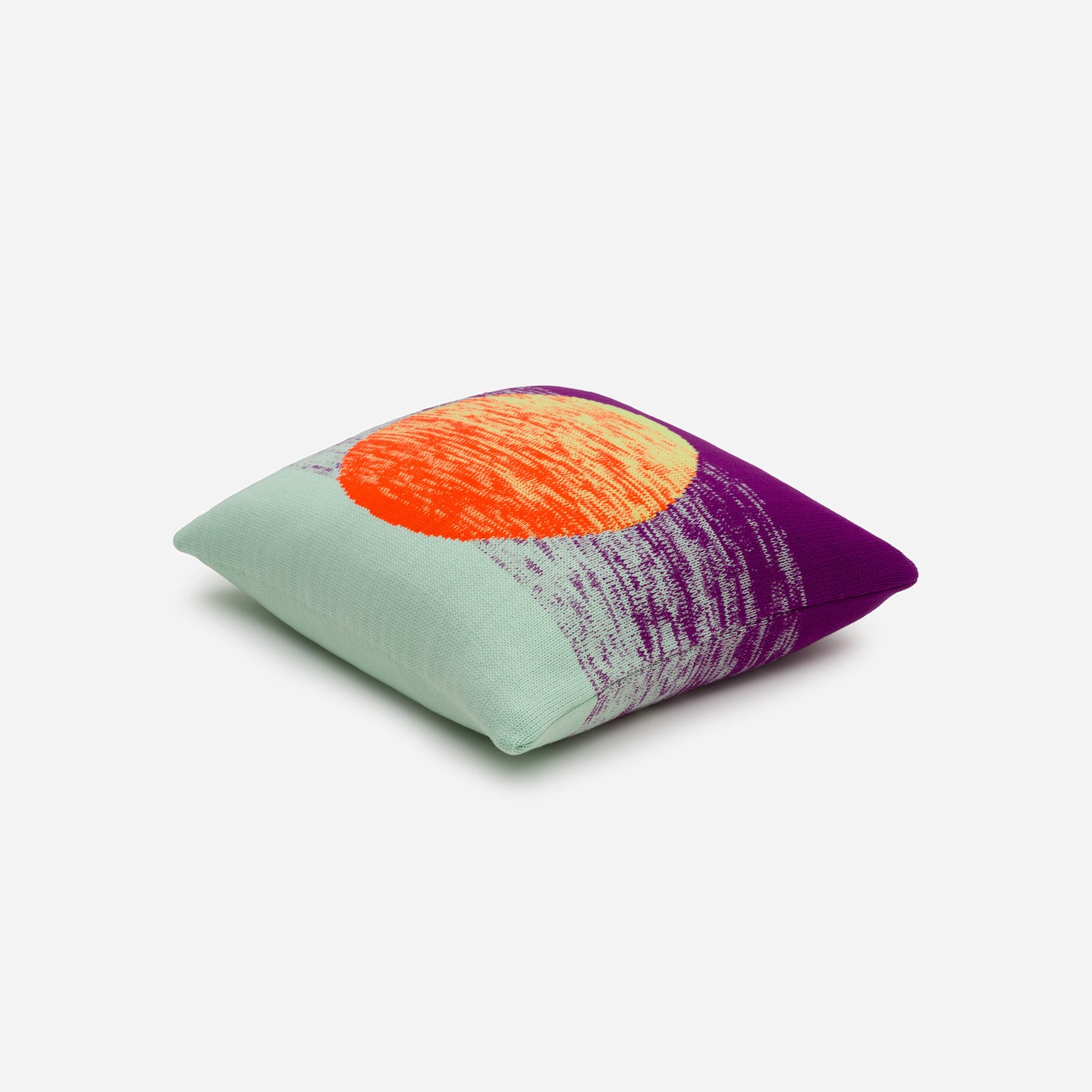 Sunrise Sunset Circle Gradient Ombre Stripe Pillow Case