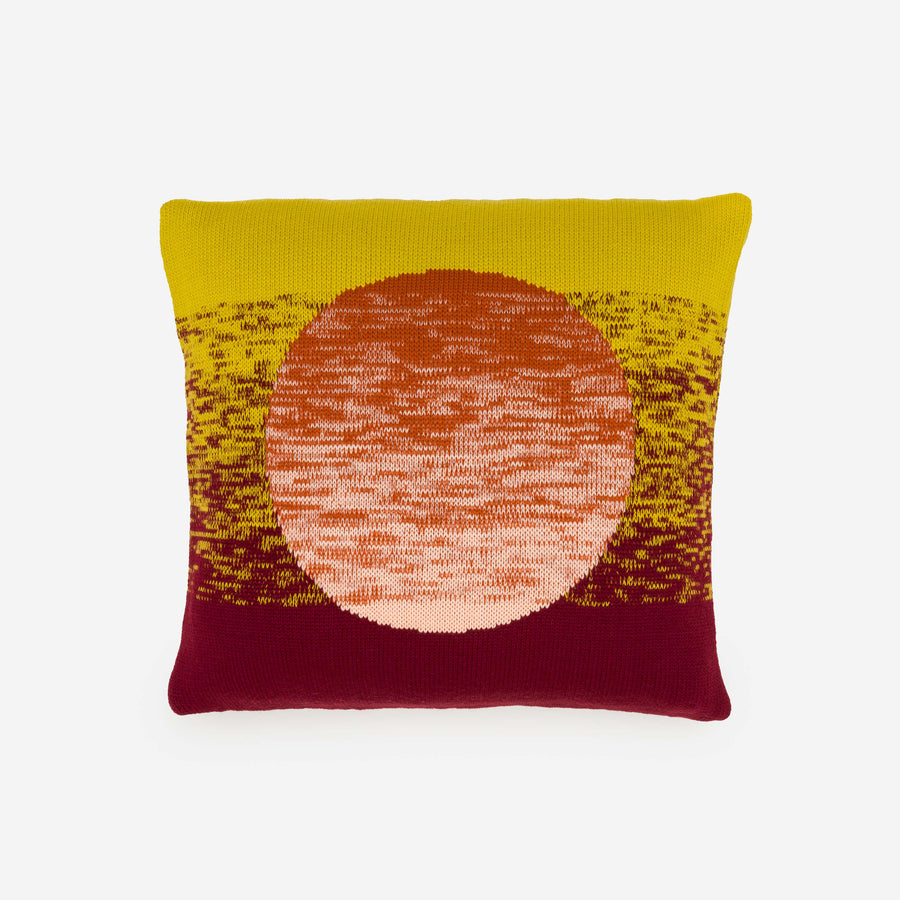 Cobalt Melon | Sunrise Sunset Circle Gradient Ombre Stripe Pillow Case