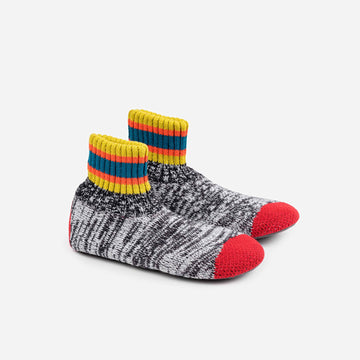 Black White | Varsity Sock Slippers