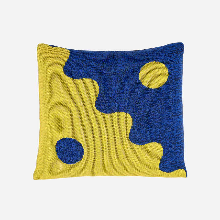 Golden Olive Navy | Yin Yang Pillow Cover